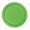 Party Central Disposable Round Dinner Party Paper Plates - 9" - Green - Club Pack of 96